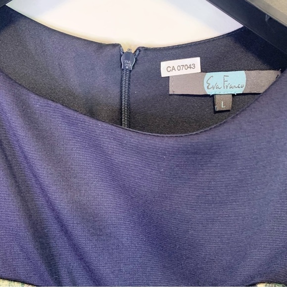 Eva Franco Sweetheart Neckline Floral Drop Waist Mini Dress Size Large - Picture 11 of 14